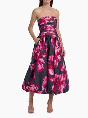 AMUR | Dresses | Amur Pleated Strapless Belle Dress | Poshmark